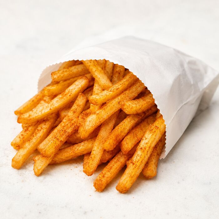 Patatas fritas con un toque de cajún